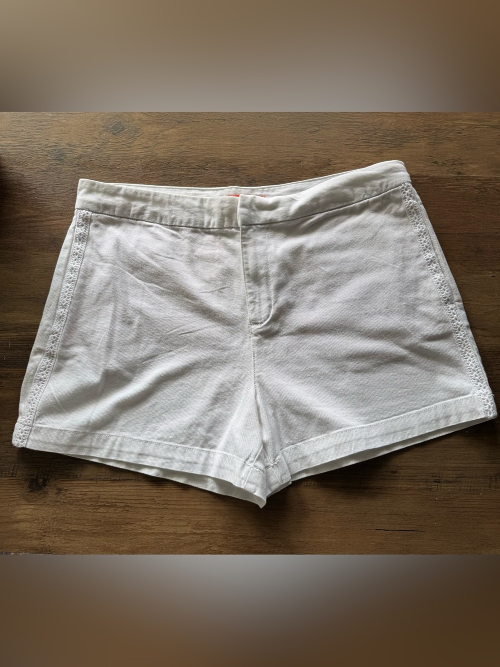 Joe Fresh  White Cotton Blend Shorts